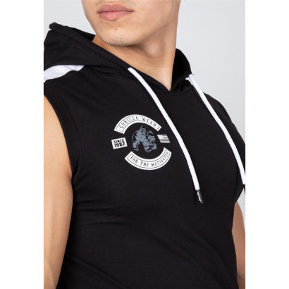 Gorilla Wear Oswego S/L Hooded T-Shirt, Black