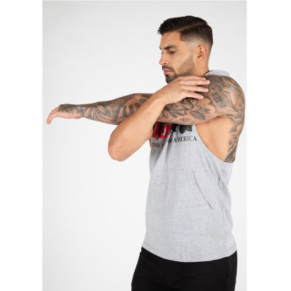 Gorilla Wear Rogers Hooded Tank Top, Grey Melange