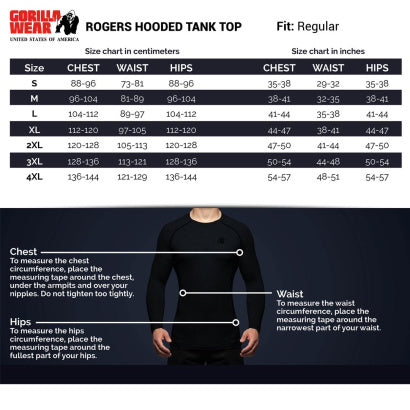 Gorilla Wear Rogers Hooded Tank Top, Grey Melange