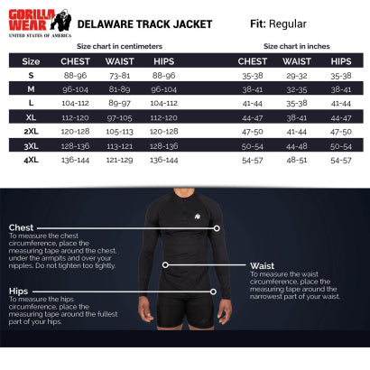 Gorilla Wear Delaware Track Jacket, Navy