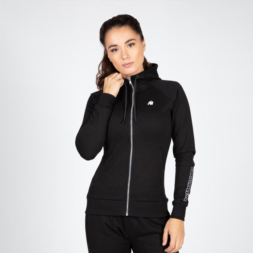 Gorilla Wear Marion Zipped Hoodie, Black