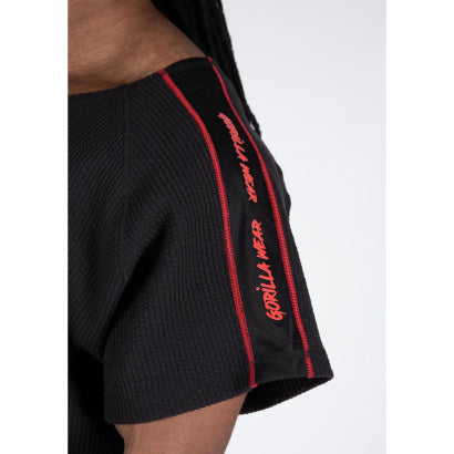 Gorilla Wear Buffalo Old School Workout Top, Black/Red