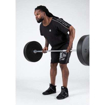 Gorilla Wear Buffalo Old School Workout Top, Black/Grey