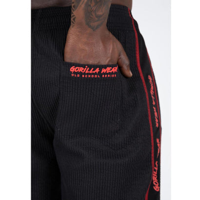 Gorilla Wear Buffalo Old School Workout Pants Black/Red