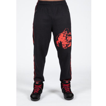 Gorilla Wear Buffalo Old School Workout Pants Black/Red