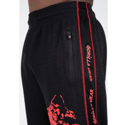 Gorilla Wear Buffalo Old School Workout Pants Black/Red