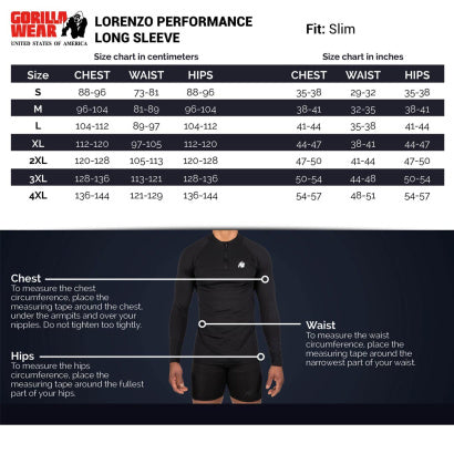 Gorilla Wear Lorenzo Performance, Black