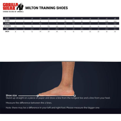 Gorilla Wear Milton Training Shoes, Black/Fuchsia