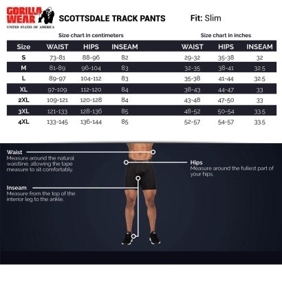 Gorilla Wear Scottsdale Track Pants, Black