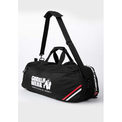 Gorilla Wear Norris Hybrid Gym Bag/Backpack, Black