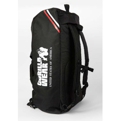 Gorilla Wear Norris Hybrid Gym Bag/Backpack, Black
