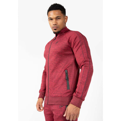 Gorilla Wear Wenden Track Jacket, Burgundy Red