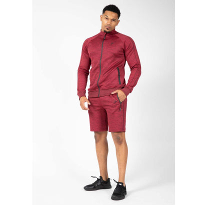 Gorilla Wear Wenden Track Jacket, Burgundy Red
