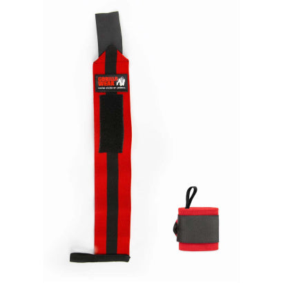 Gorilla Wear Wrist Wraps Ultra, Black/Red