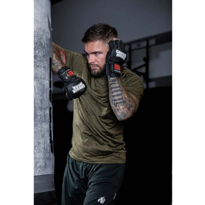 Gorilla Wear Berea MMA Gloves (without thumb), Black/White