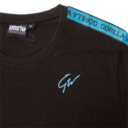 Gorilla Wear Chester T-Shirt, Black/Blue