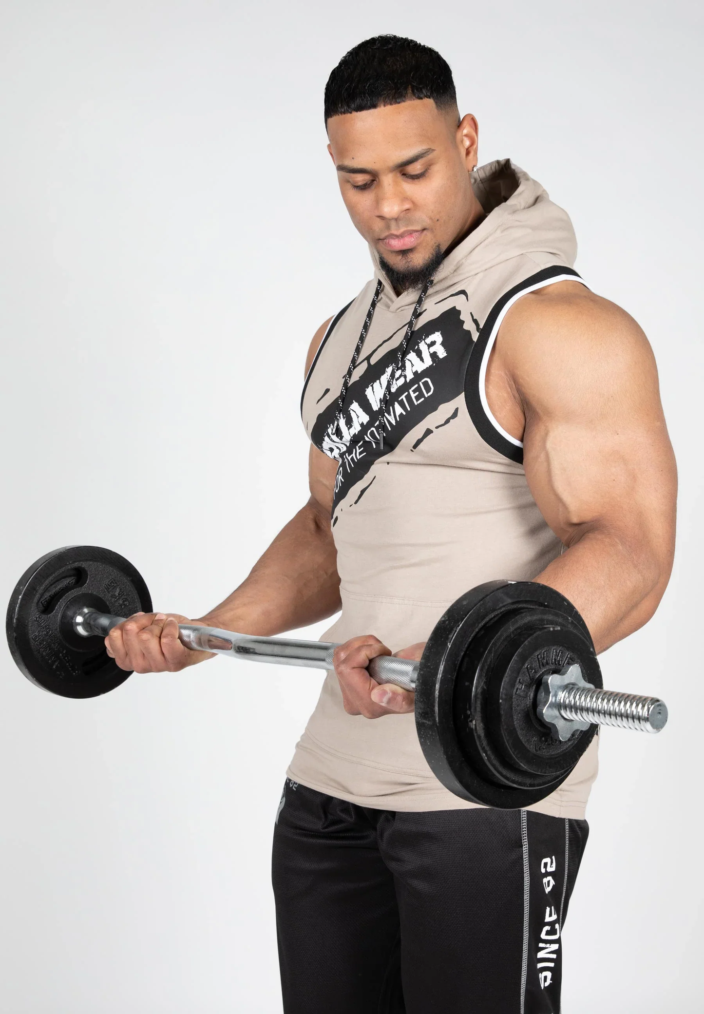 Gorilla Wear Loretto Hooded Tank Top, Beige