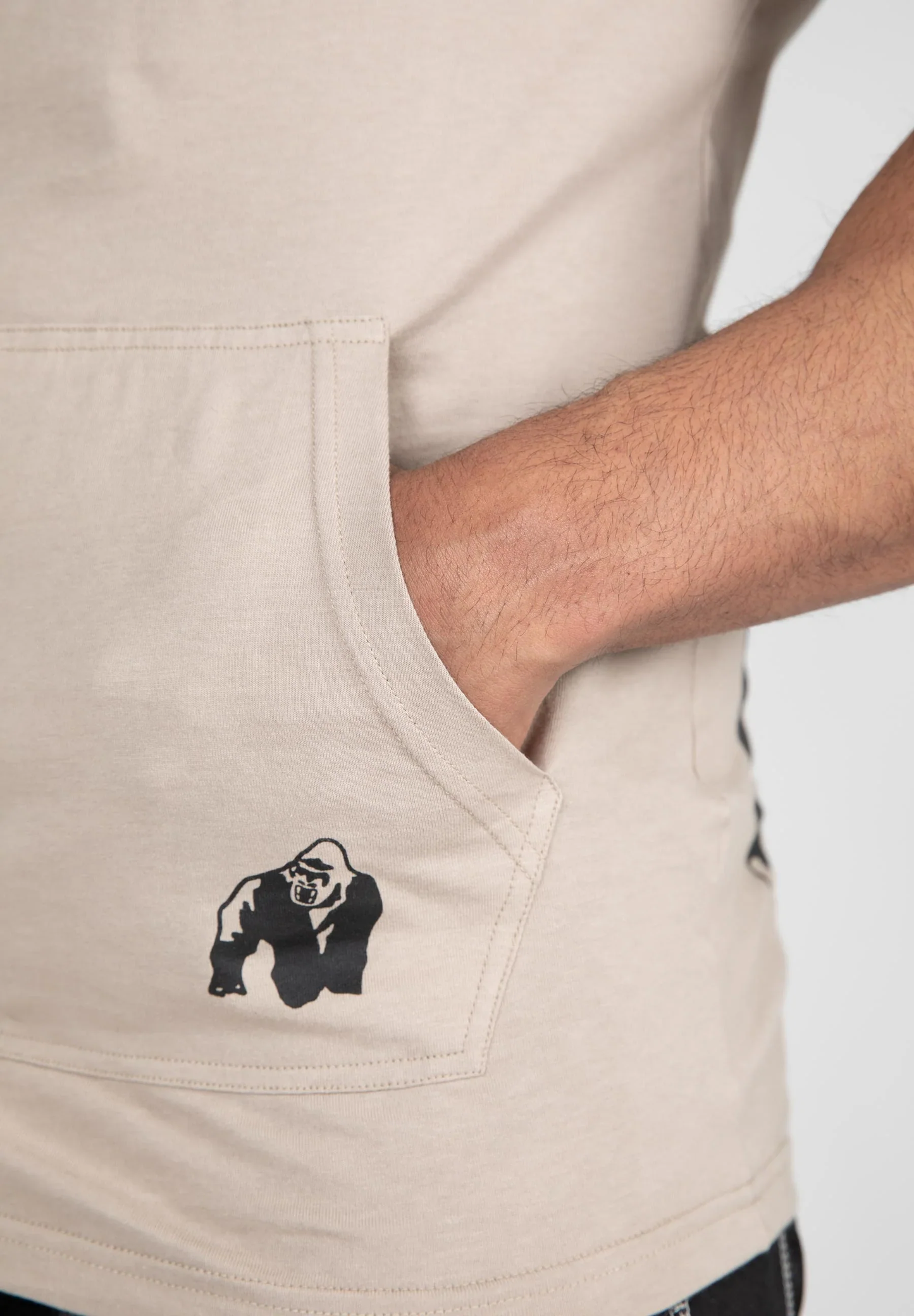 Gorilla Wear Loretto Hooded Tank Top, Beige