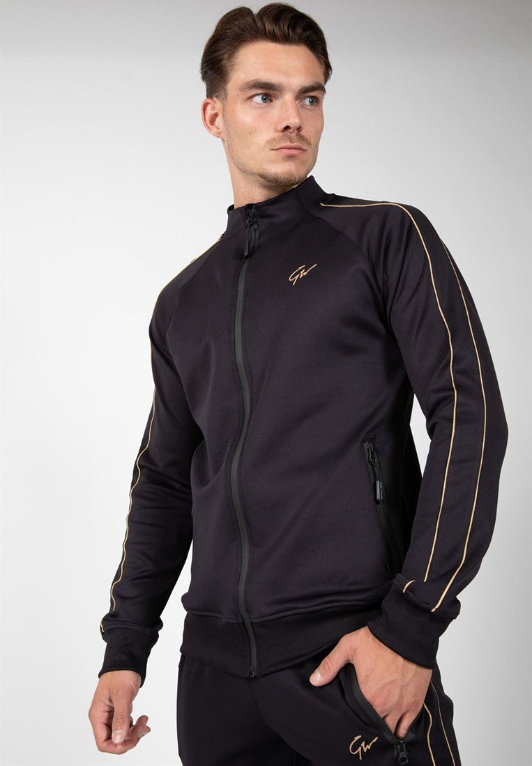 Gorilla Wear Wenden Track Jacket, Black/Gold