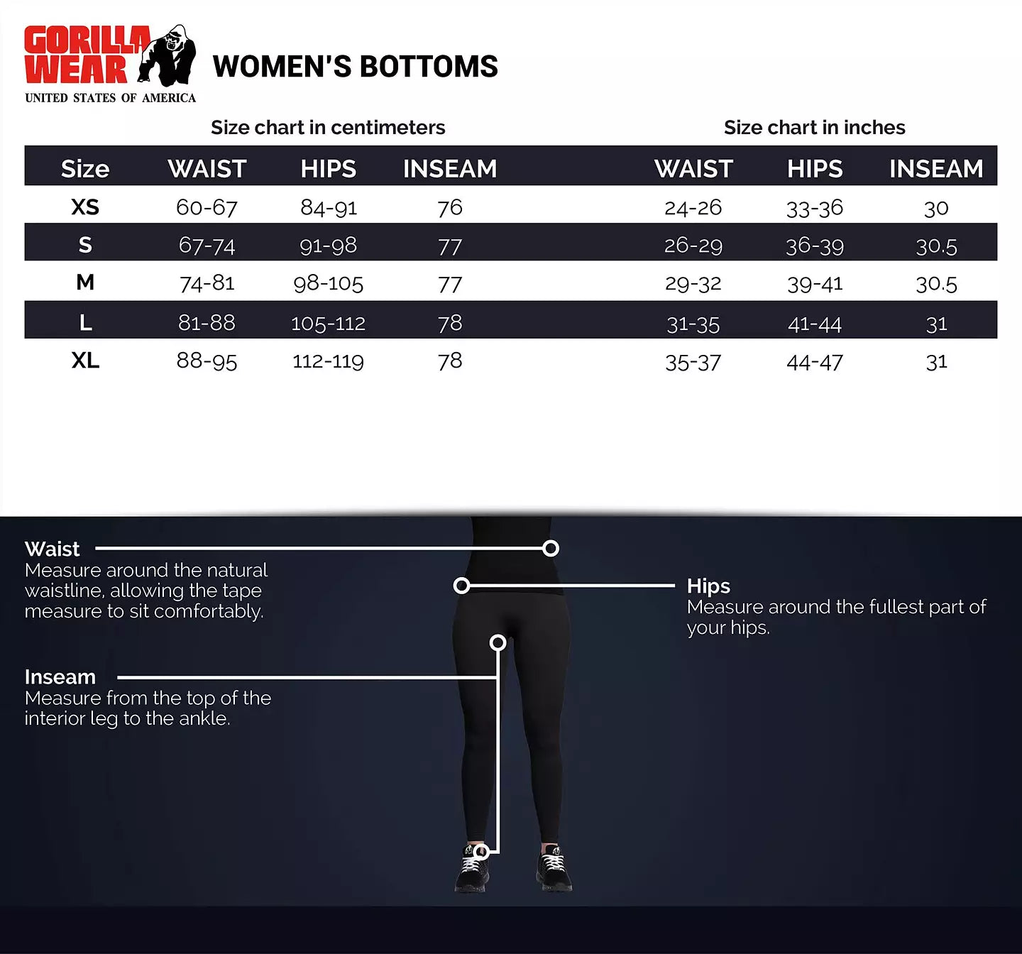 Gorilla Wear Selah Seamless Leggings, Black
