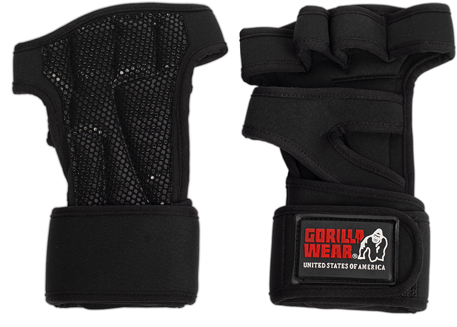 Gorilla Wear Yuma Weightlifting Workout Gloves, Black