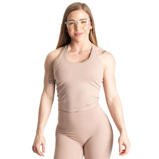 Better Bodies Core Crop T-back, Desert