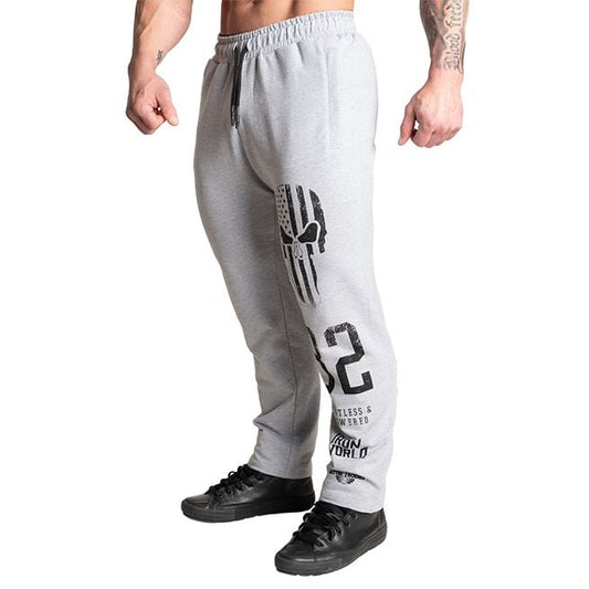 Better Bodies Graphic St Sweatpant, Light Grey Melange
