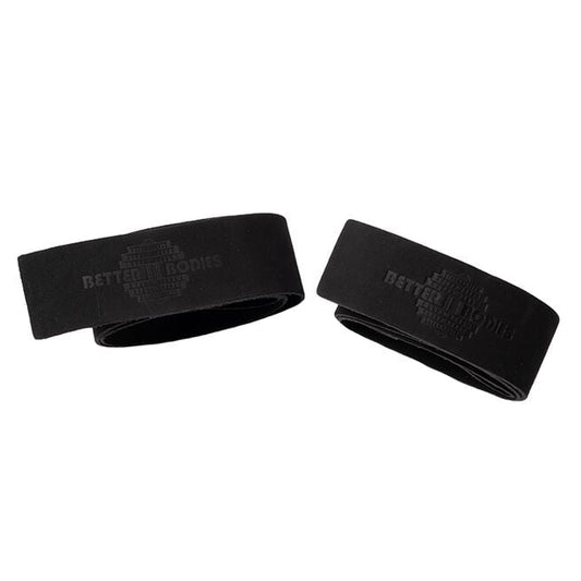 Better Bodies Leather Lift. Straps, Black