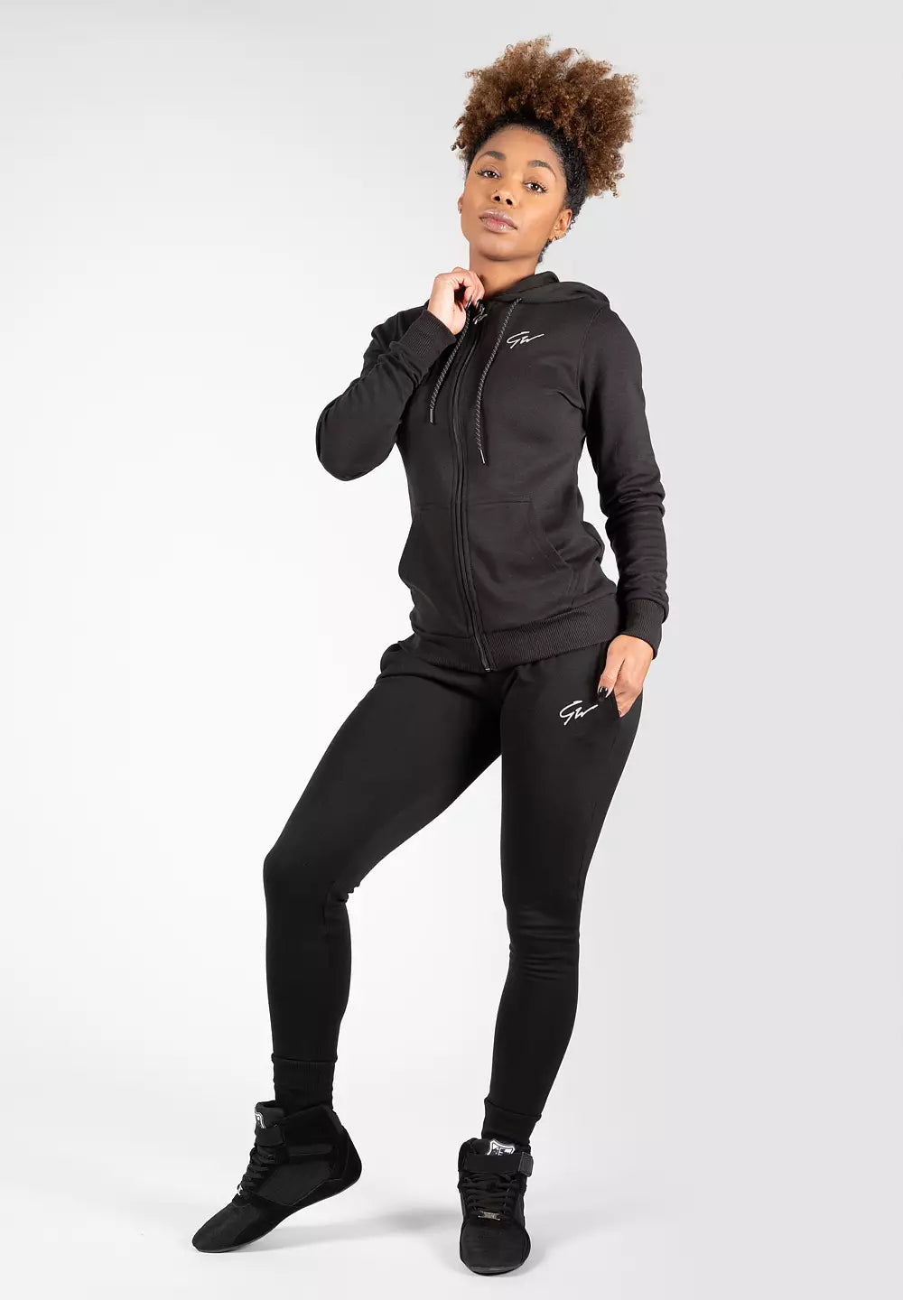 Gorilla Wear Pixley Zipped Hoodie, Black