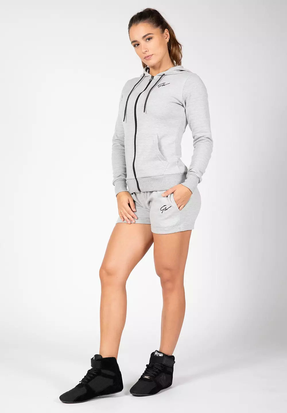Gorilla Wear Pixley Zipped Hoodie, Grey