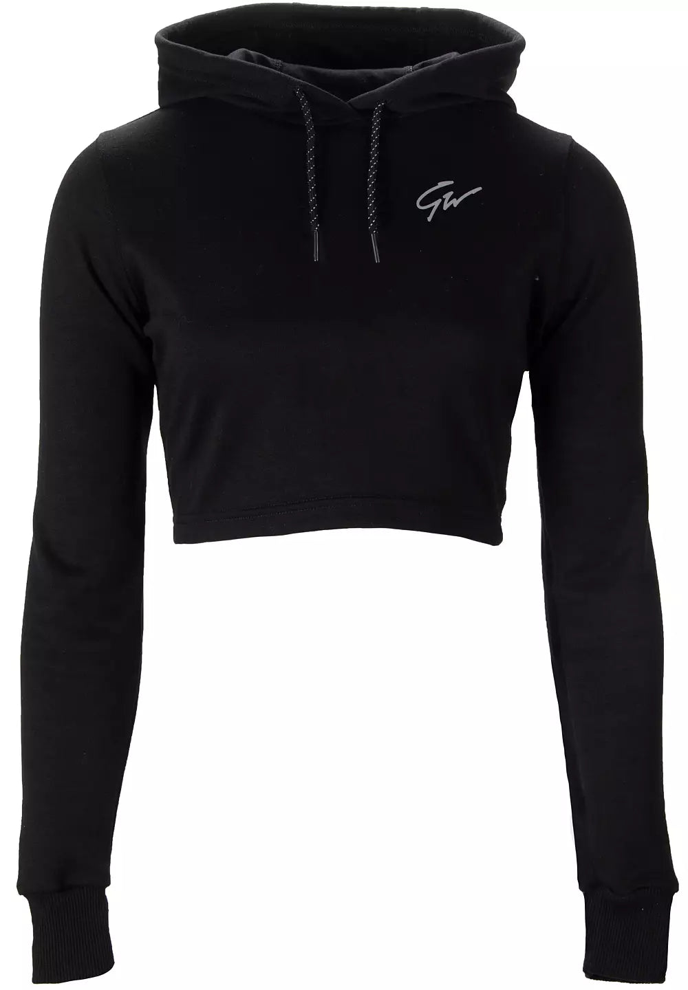 Gorilla Wear Pixley Crop Top Hoodie, Black