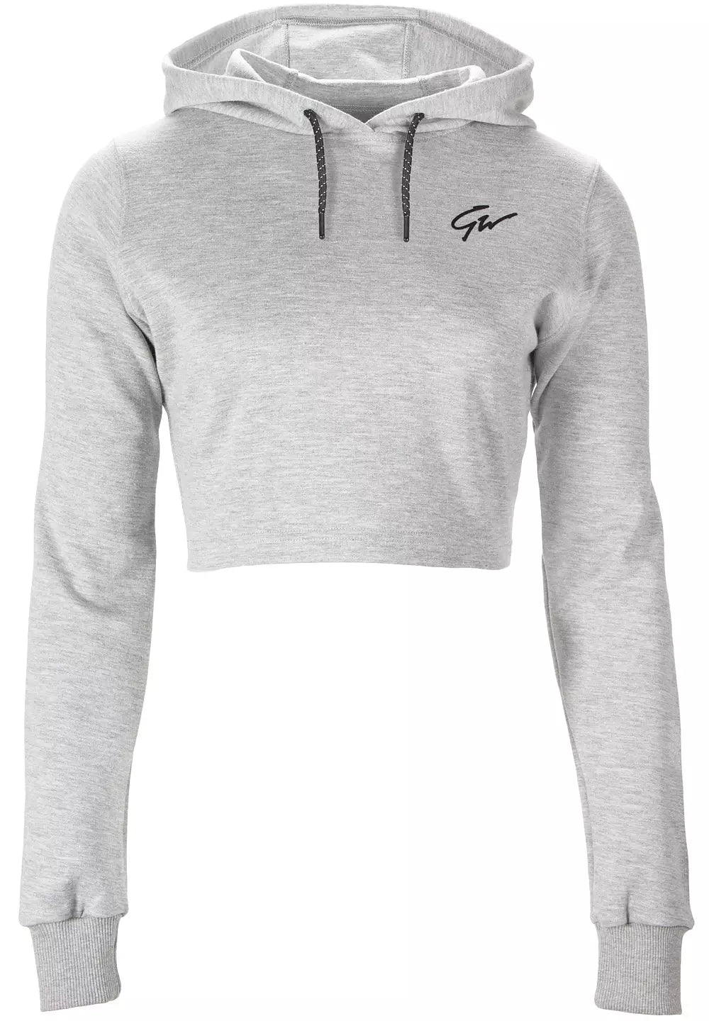 Gorilla Wear Pixley Crop Top Hoodie, Grey