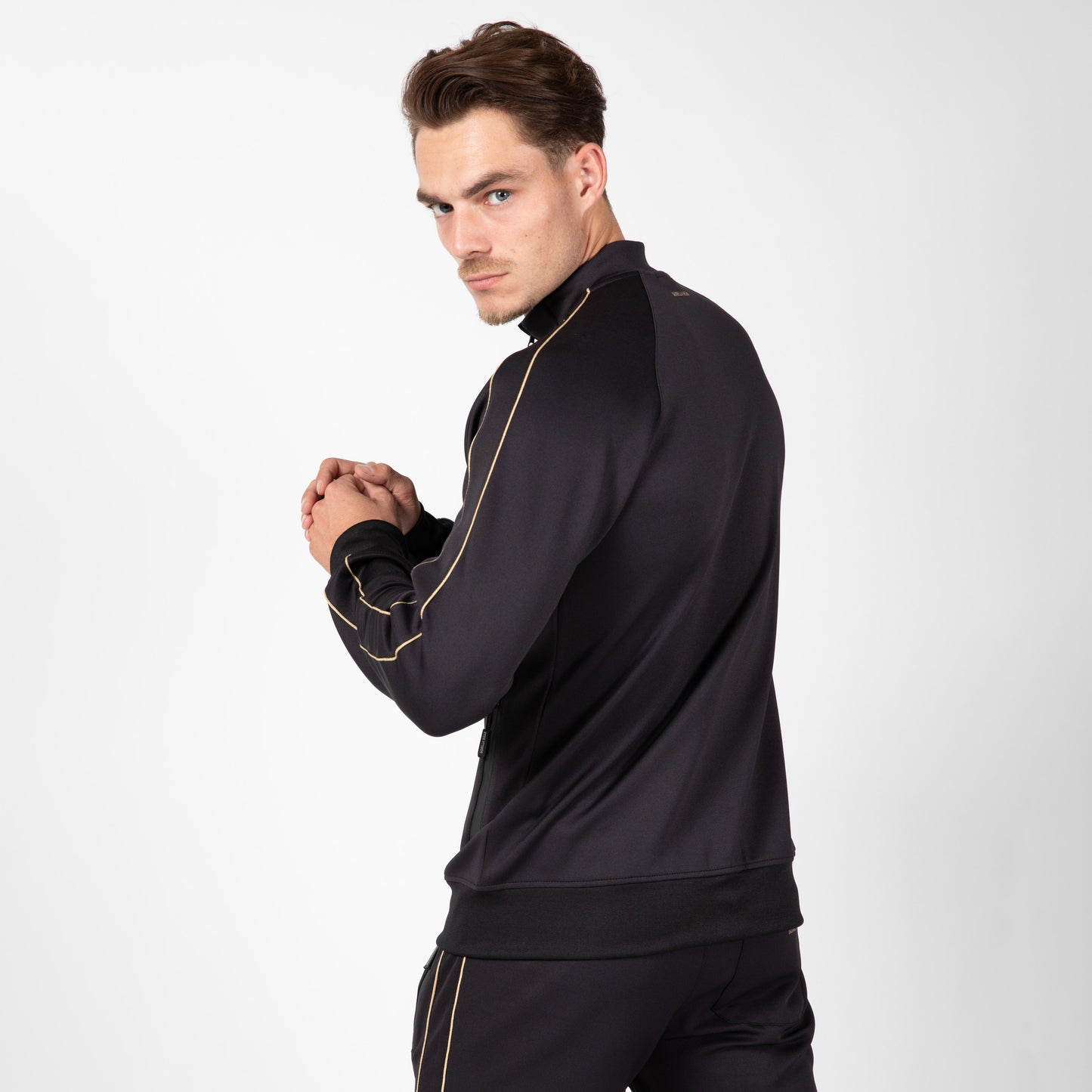 Gorilla Wear Wenden Track Jacket, Black/Gold