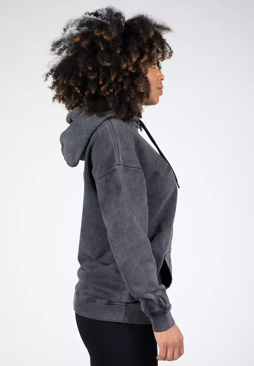 Gorilla Wear Crowley Oversized Women's Hoodie, Washed Grey