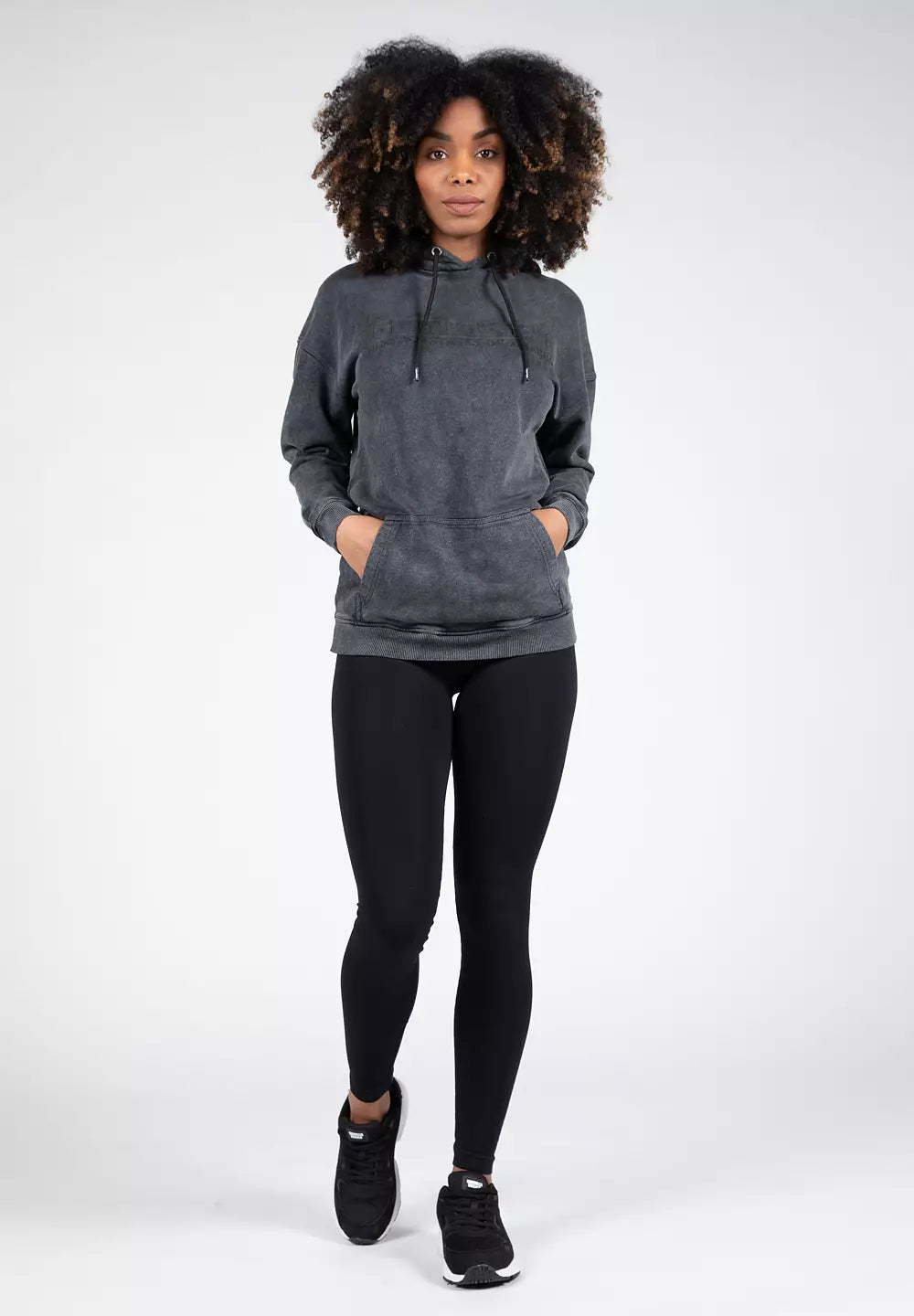 Gorilla Wear Crowley Oversized Women's Hoodie, Washed Grey