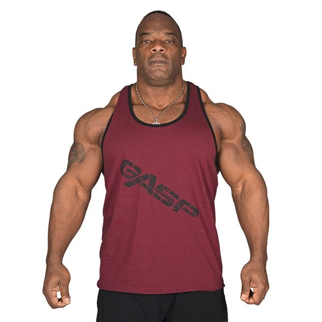 GASP Vintage T-Back, Maroon