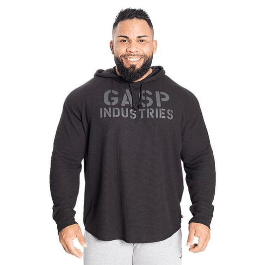 GASP L/S Thermal Hoodie, Black