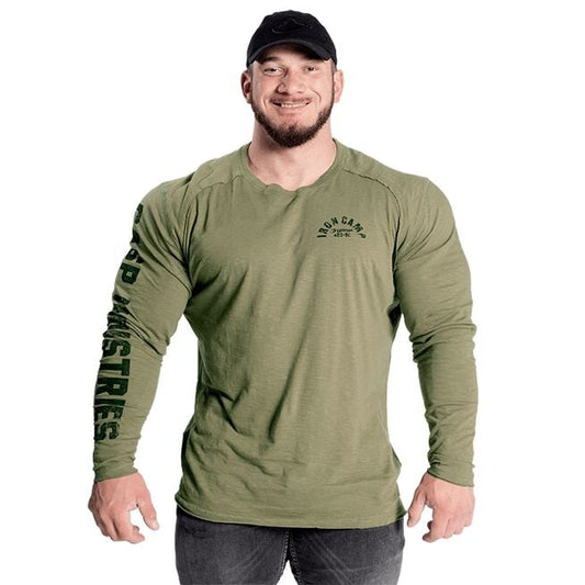 GASP Throwback LS Tee, Wash Green
