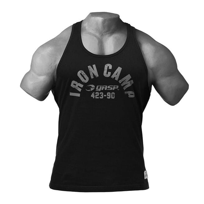 GASP Throwback Tank, Washed Black