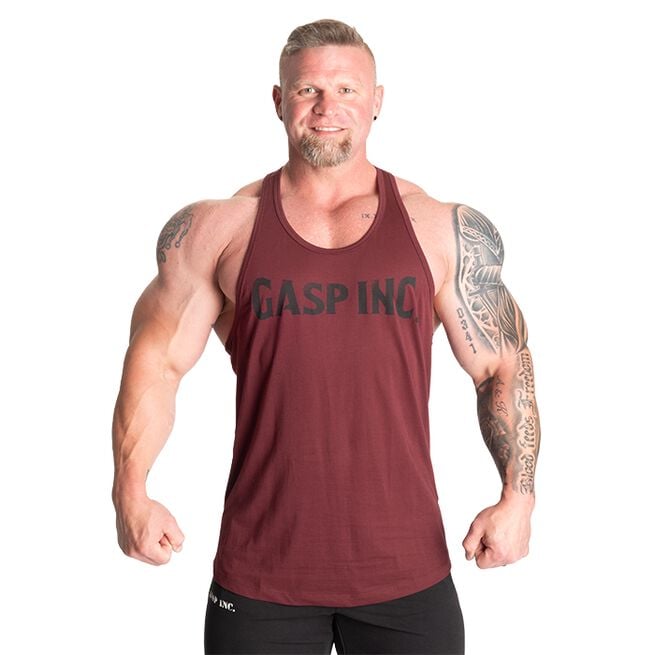 GASP Gasp Essential T-Back, Maroon