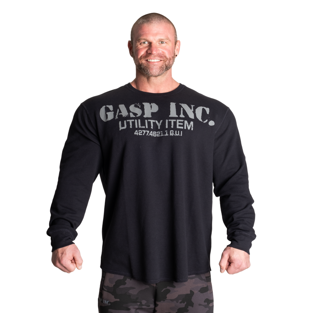 GASP Thermal Gym Sweater, Asphalt