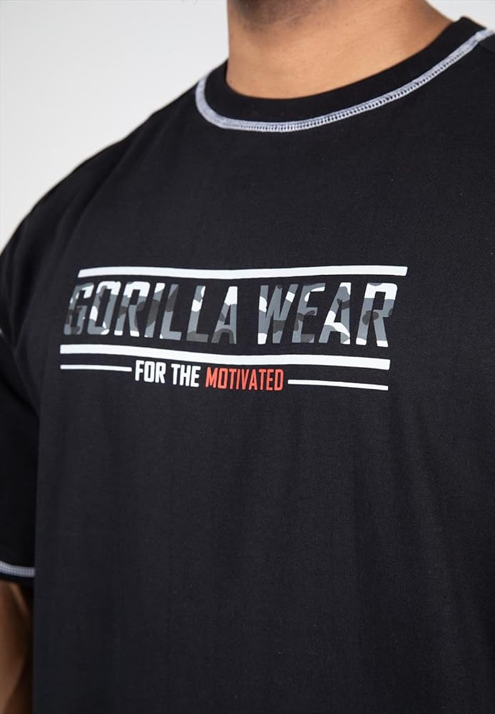 Gorilla Wear Saginaw Oversized T-Shirt, Black