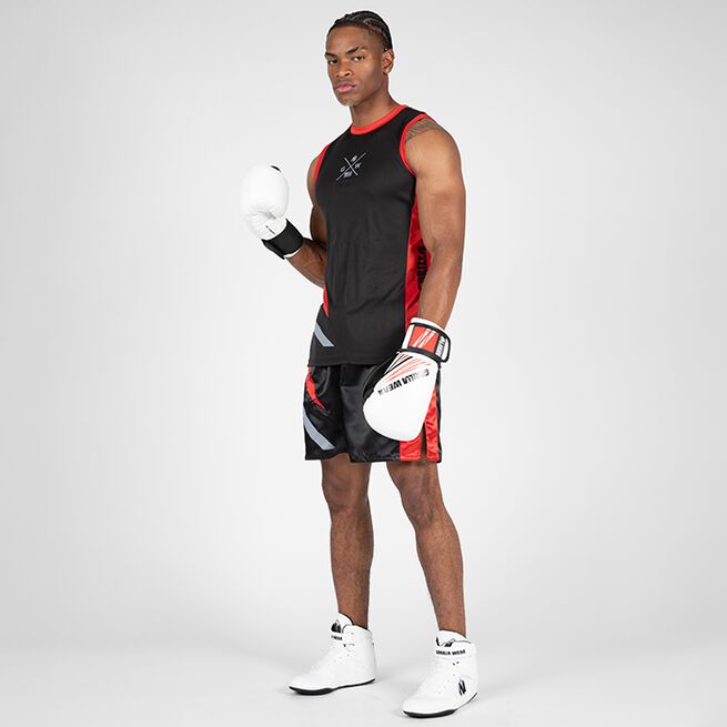 Gorilla Wear Hornell Tank Top, Black/Red