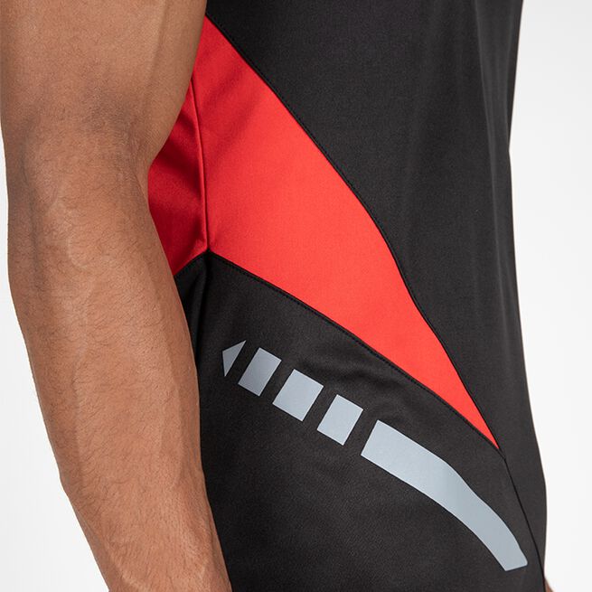 Gorilla Wear Hornell Tank Top, Black/Red