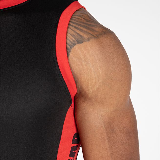 Gorilla Wear Hornell Tank Top, Black/Red