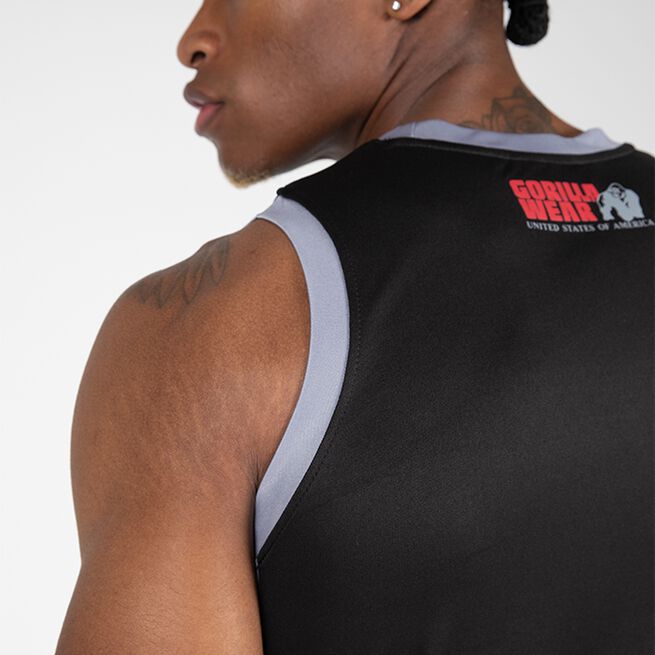 Gorilla Wear Hornell Tank Top, Black/Grey