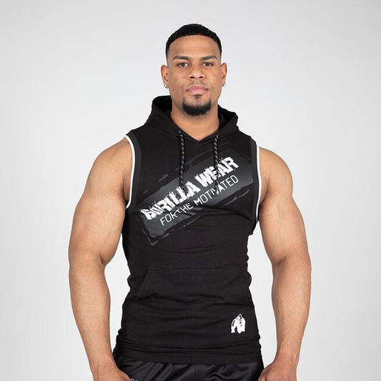 Gorilla Wear Loretto Hooded Tank Top, Black