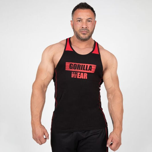 Gorilla Wear Wallace Tank Top, Black/Red