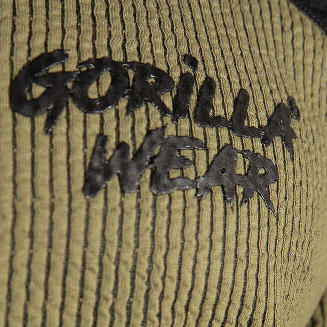 Gorilla Wear Augustine Old School Work Out Top, Army Green