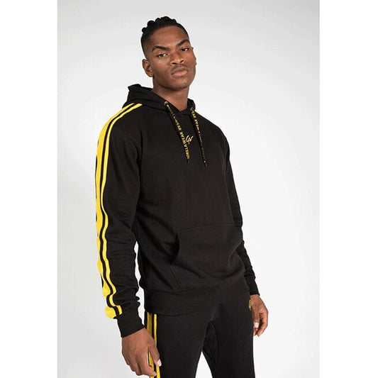 Gorilla Wear Banks Oversized Hoodie, Black/Yellow